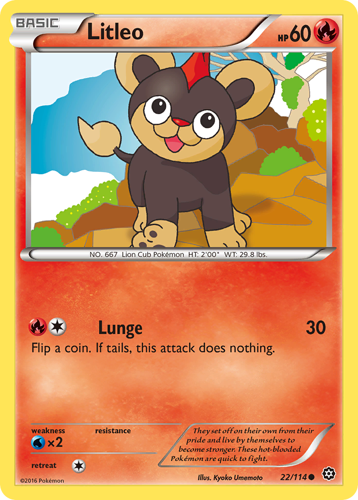 Litleo (22/114) [XY: Steam Siege] | Mega City Incorporated