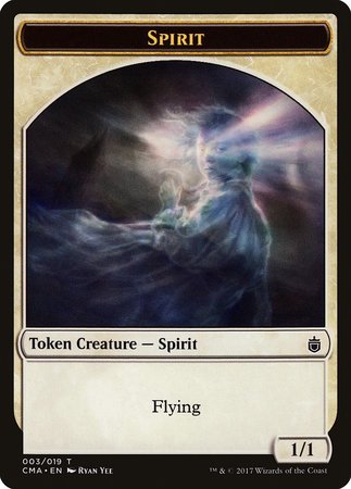 Spirit Token (003) [Commander Anthology Tokens] | Mega City Incorporated