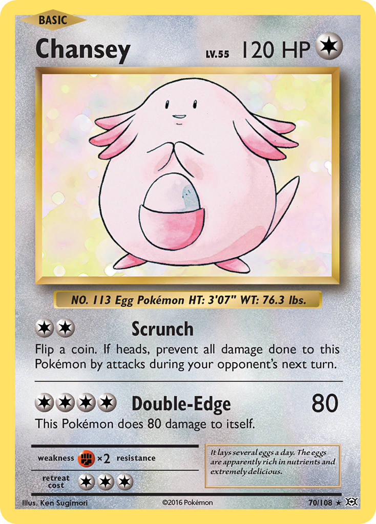 Chansey (70/108) [XY: Evolutions] | Mega City Incorporated