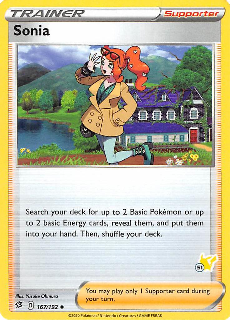 Sonia (167/192) (Pikachu Stamp #51) [Battle Academy 2022] | Mega City Incorporated