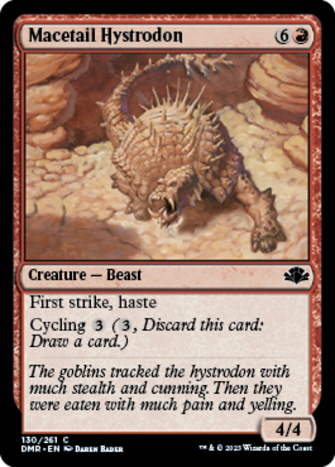 Macetail Hystrodon [Dominaria Remastered] | Mega City Incorporated