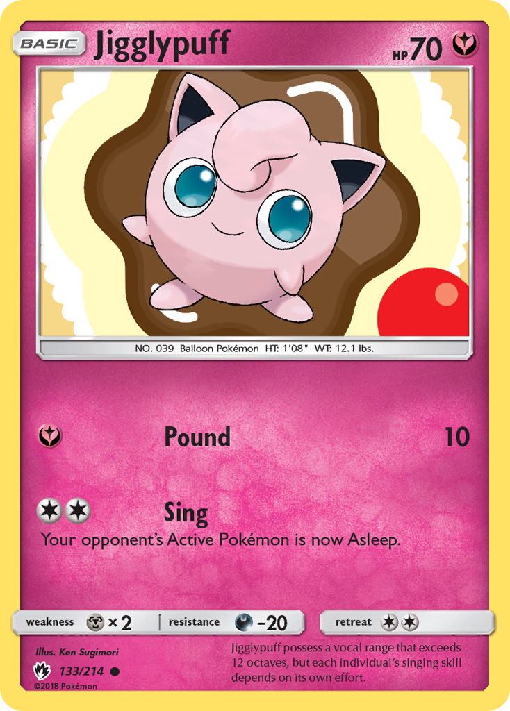 Jigglypuff (133/214) [Sun & Moon: Lost Thunder] | Mega City Incorporated