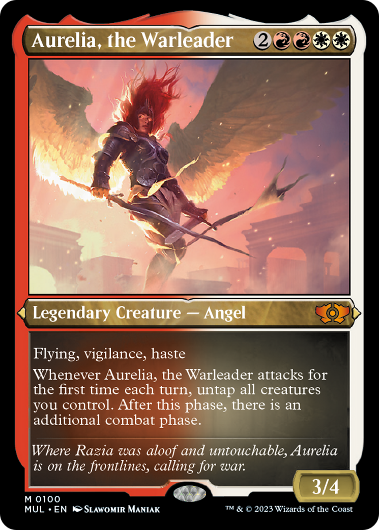 Aurelia, the Warleader (Foil Etched) [Multiverse Legends] | Mega City Incorporated