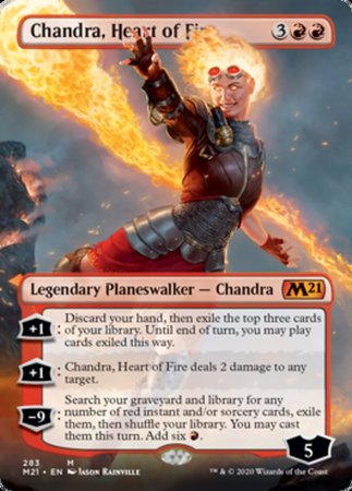 Chandra, Heart of Fire (Borderless) [Core Set 2021] | Mega City Incorporated