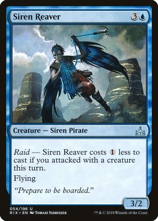 Siren Reaver [Rivals of Ixalan] | Mega City Incorporated