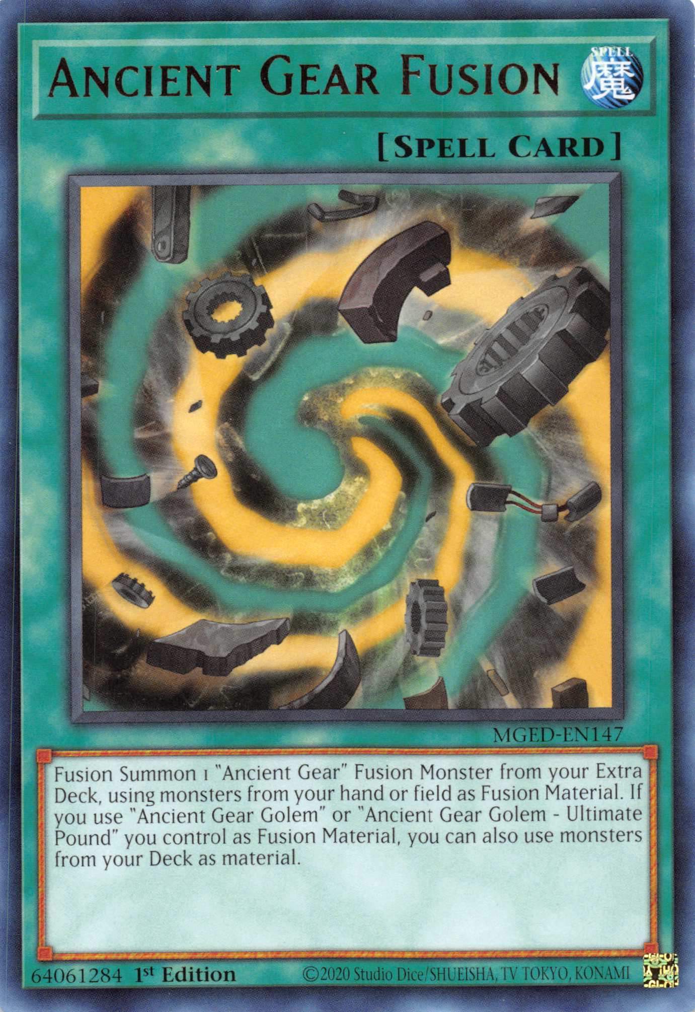 Ancient Gear Fusion [MGED-EN147] Rare | Mega City Incorporated