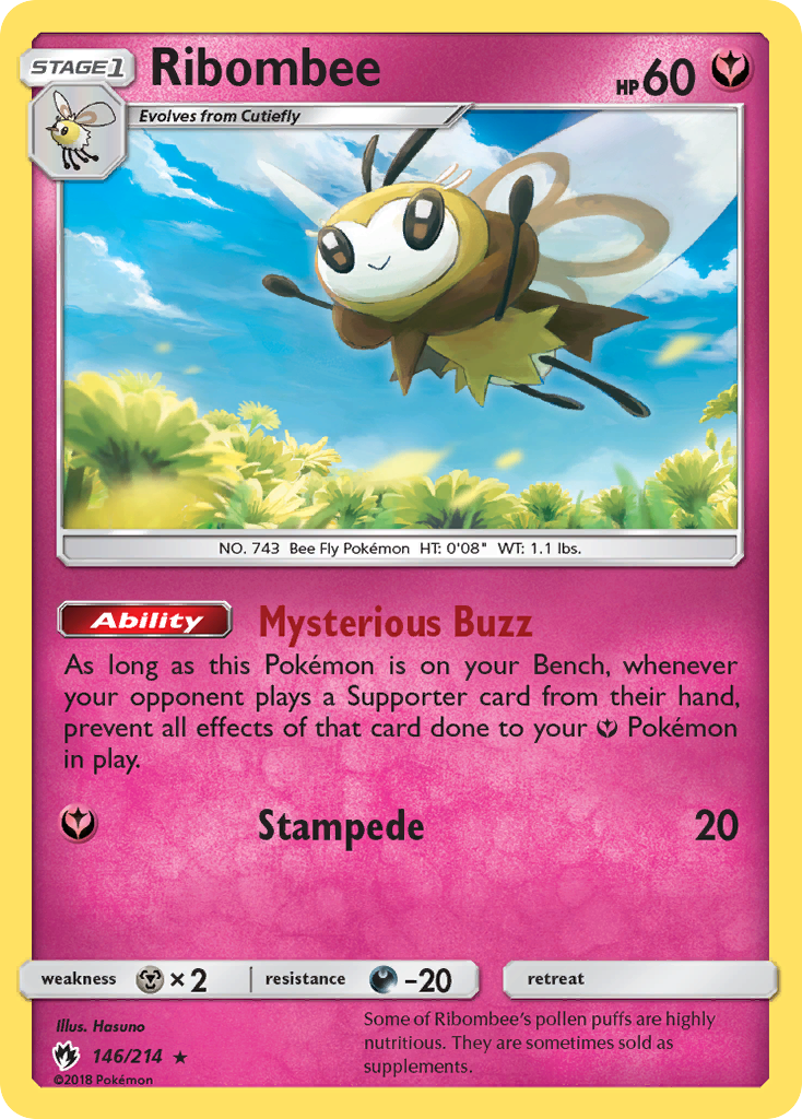 Ribombee (146/214) [Sun & Moon: Lost Thunder] | Mega City Incorporated