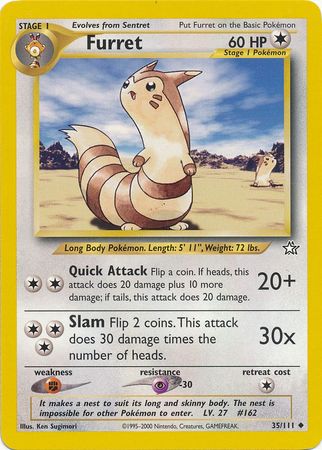 Furret (35/111) [Neo Genesis Unlimited] | Mega City Incorporated