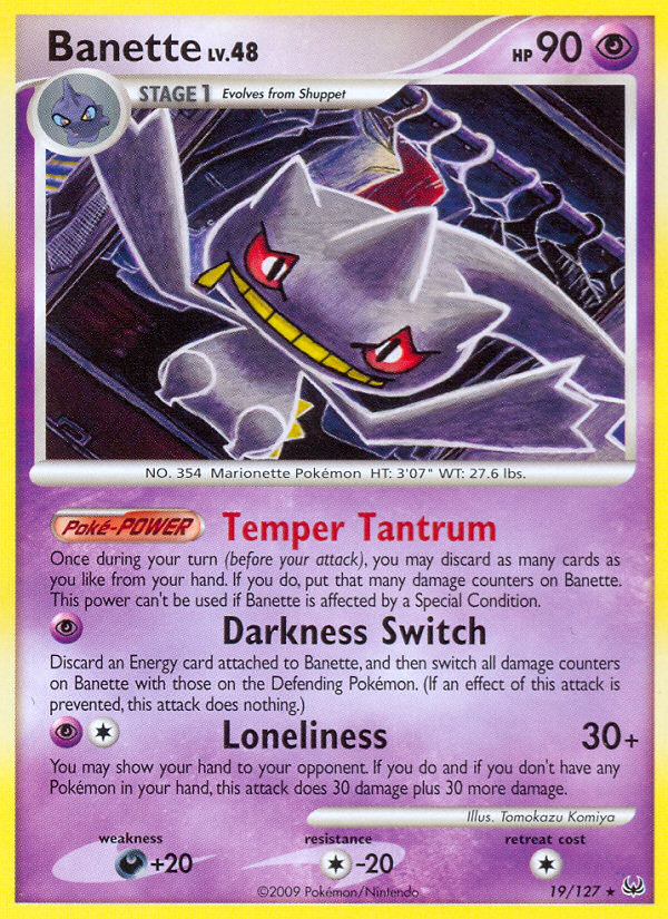 Banette (19/127) [Platinum: Base Set] | Mega City Incorporated