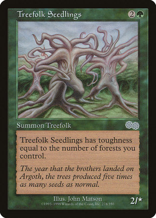 Treefolk Seedlings [Urza's Saga] | Mega City Incorporated