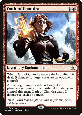 Oath of Chandra [Oath of the Gatewatch Promos] | Mega City Incorporated