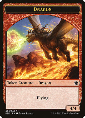 Dragon Token [Dragons of Tarkir Tokens] | Mega City Incorporated