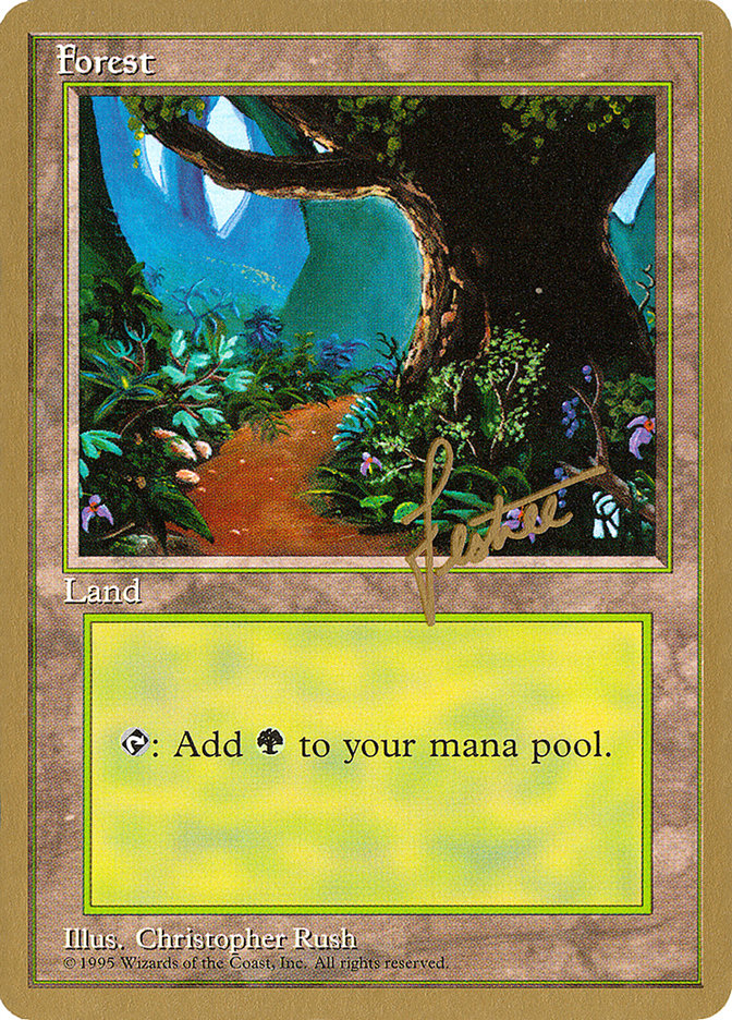 Forest (bl376) (Bertrand Lestree) [Pro Tour Collector Set] | Mega City Incorporated