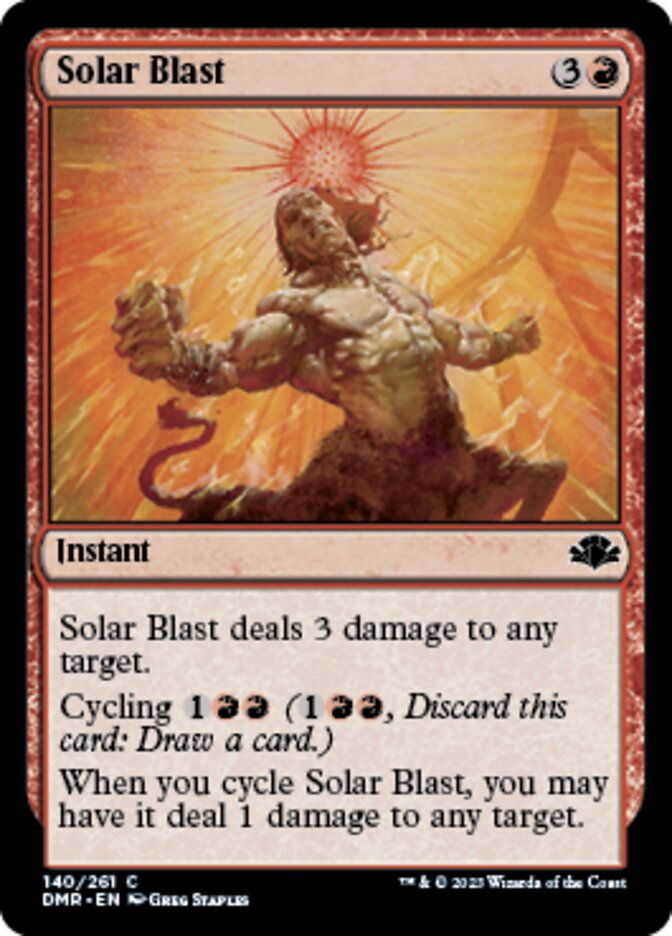 Solar Blast [Dominaria Remastered] | Mega City Incorporated