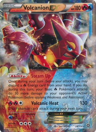 Volcanion EX (26/114) (Jumbo Card) [XY: Steam Siege] | Mega City Incorporated