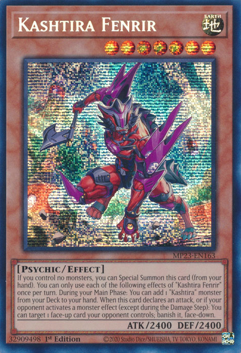 Kashtira Fenrir [MP23-EN163] Prismatic Secret Rare | Mega City Incorporated