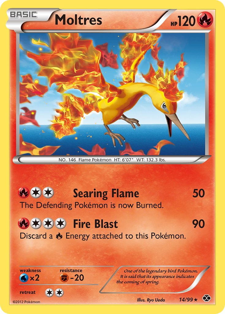 Moltres (14/99) (Blister Exclusive) [Black & White: Next Destinies] | Mega City Incorporated