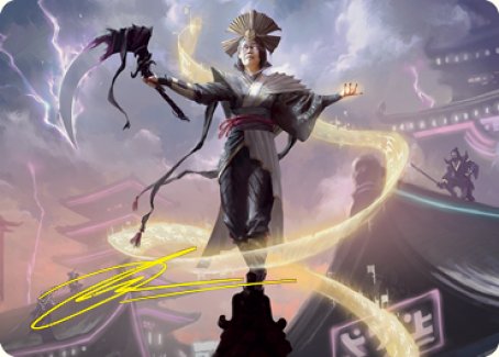 Naomi, Pillar of Order Art Card (Gold-Stamped Signature) [Kamigawa: Neon Dynasty Art Series] | Mega City Incorporated