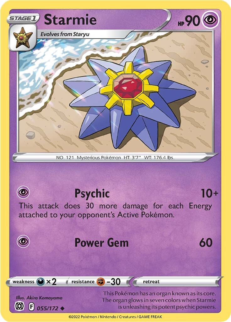 Starmie (055/172) [Sword & Shield: Brilliant Stars] | Mega City Incorporated