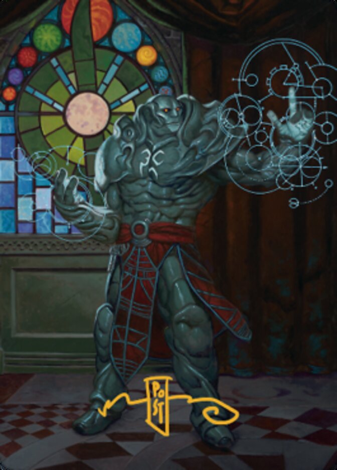 Karn, Living Legacy Art Card 2 (Gold-Stamped Signature) [Dominaria United Art Series] | Mega City Incorporated