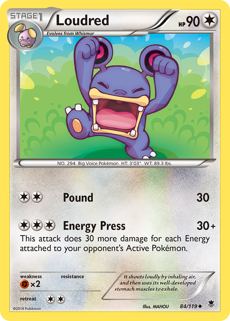 Loudred (84/119) [XY: Phantom Forces] | Mega City Incorporated