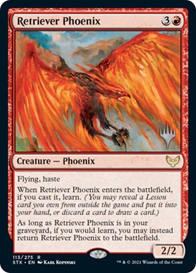 Retriever Phoenix (Promo Pack) [Strixhaven: School of Mages Promos] | Mega City Incorporated