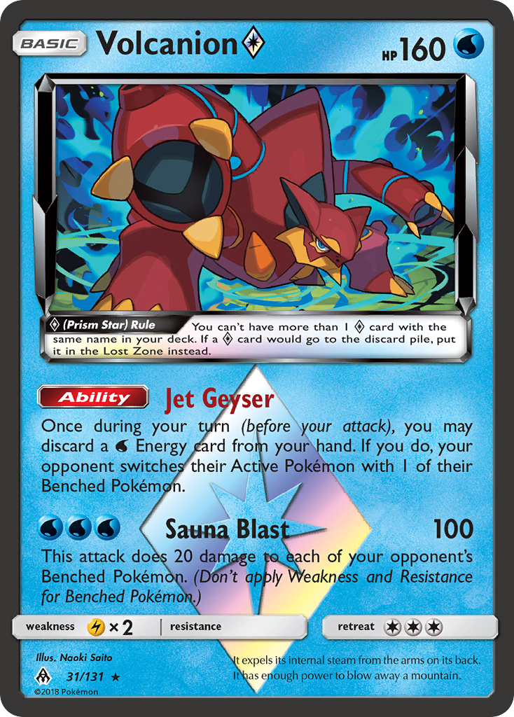 Volcanion (31/131) (Prism Star) [Sun & Moon: Forbidden Light] | Mega City Incorporated