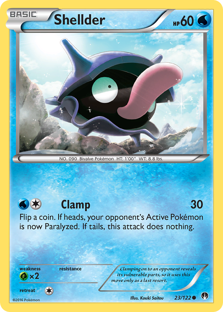 Shellder (23/122) [XY: BREAKpoint] | Mega City Incorporated