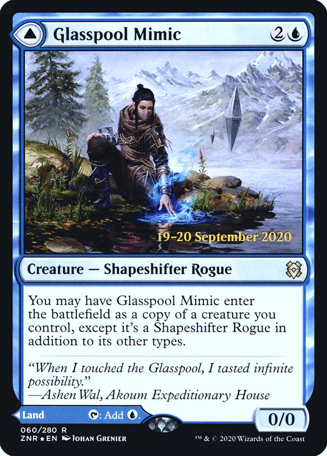 Glasspool Mimic // Glasspool Shore  [Zendikar Rising Prerelease Promos] | Mega City Incorporated