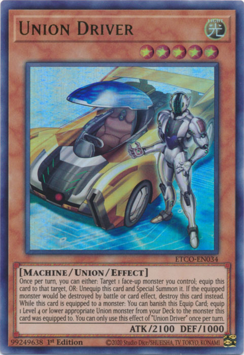 Union Driver [ETCO-EN034] Ultra Rare | Mega City Incorporated