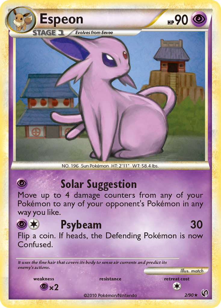 Espeon (2/90) [HeartGold & SoulSilver: Undaunted] | Mega City Incorporated