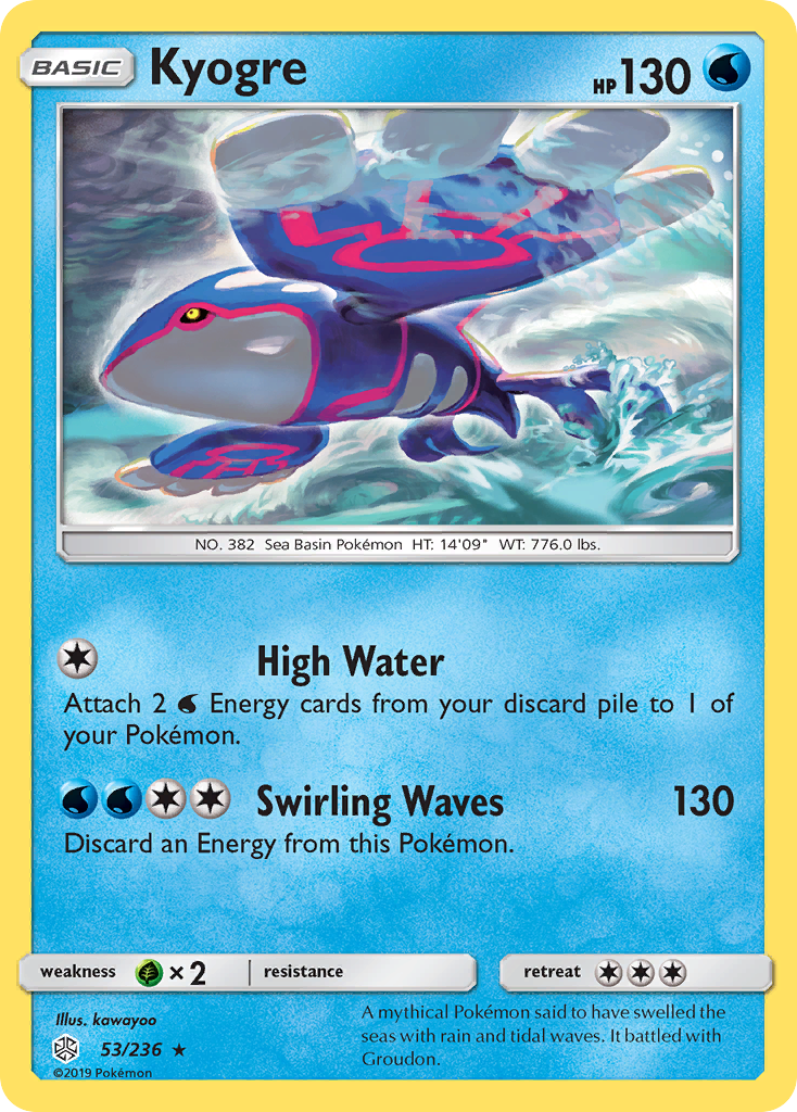 Kyogre (53/236) [Sun & Moon: Cosmic Eclipse] | Mega City Incorporated