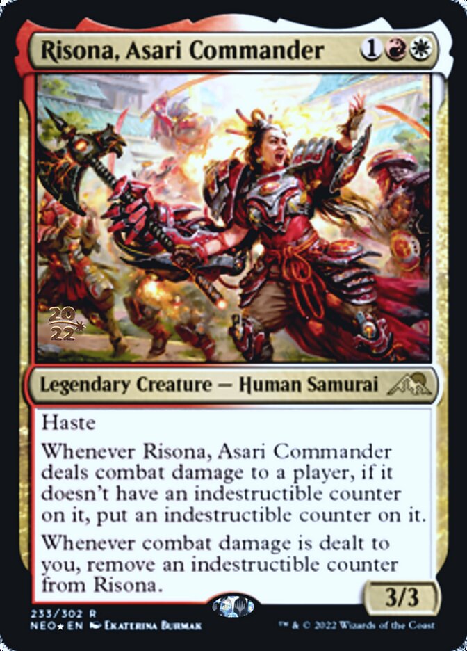 Risona, Asari Commander [Kamigawa: Neon Dynasty Prerelease Promos] | Mega City Incorporated