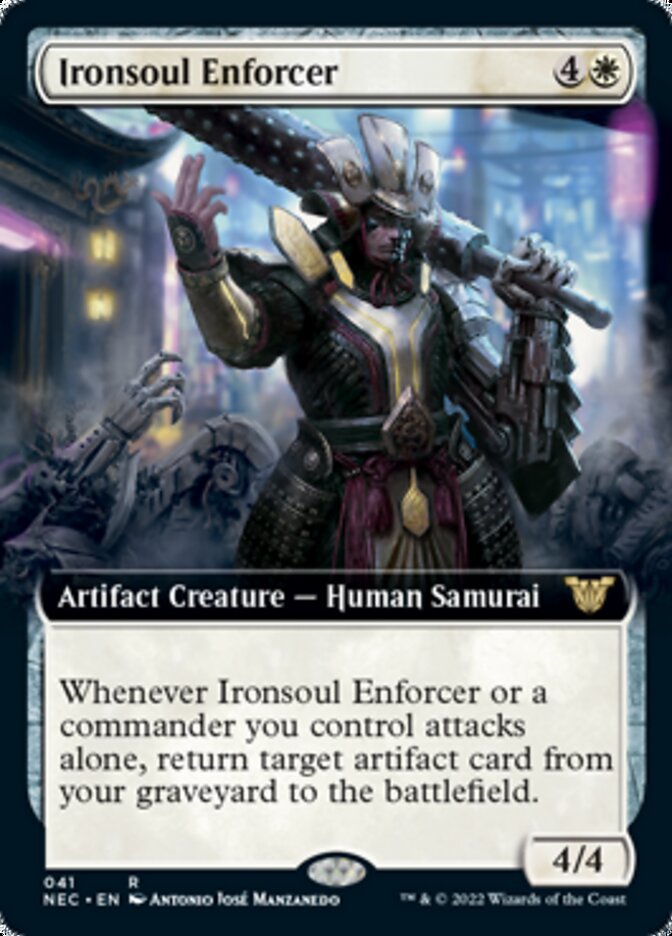 Ironsoul Enforcer (Extended) [Kamigawa: Neon Dynasty Commander] | Mega City Incorporated