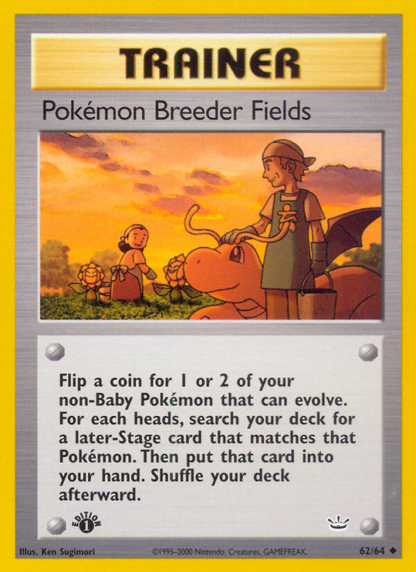 Pokemon Breeder Fields (62/64) [Neo Revelation 1st Edition] | Mega City Incorporated