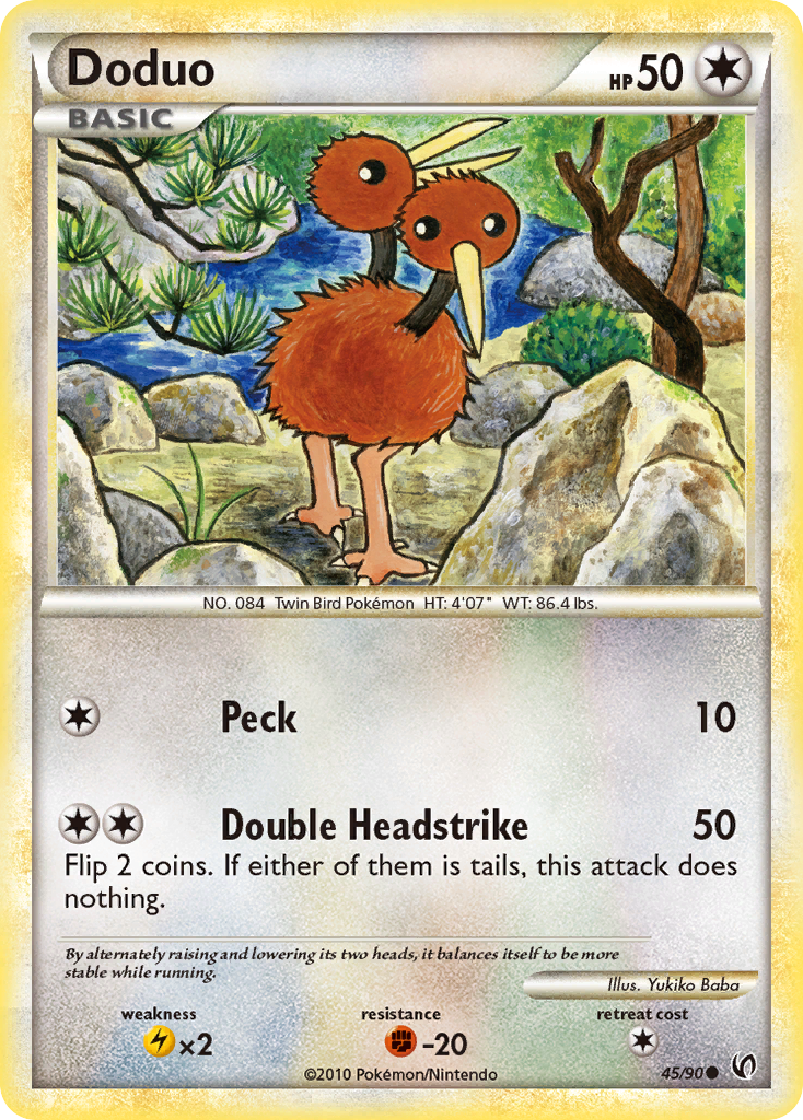 Doduo (45/90) [HeartGold & SoulSilver: Undaunted] | Mega City Incorporated