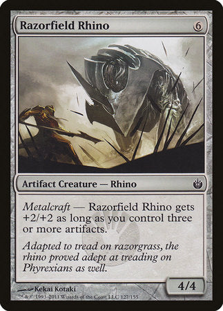 Razorfield Rhino [Mirrodin Besieged] | Mega City Incorporated