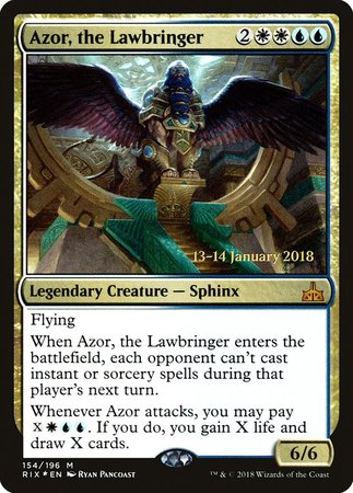 Azor, the Lawbringer [Rivals of Ixalan Promos] | Mega City Incorporated