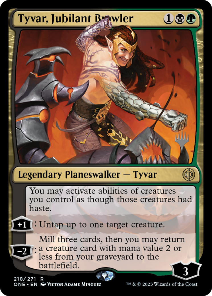 Tyvar, Jubilant Brawler (Promo Pack) [Phyrexia: All Will Be One Promos] | Mega City Incorporated