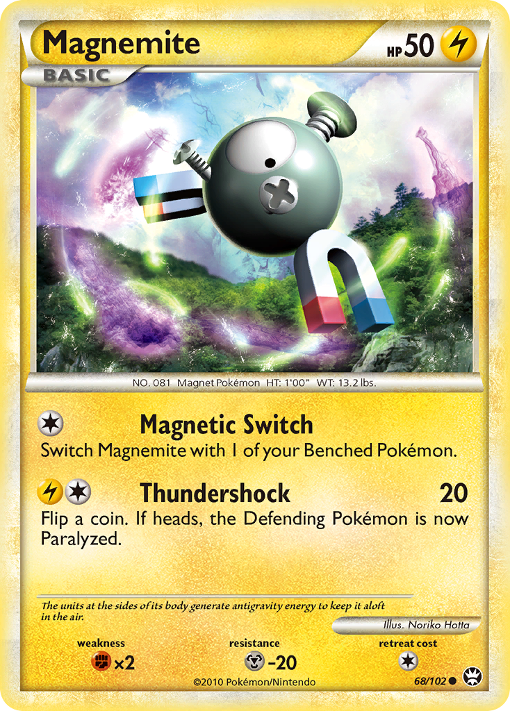 Magnemite (68/102) [HeartGold & SoulSilver: Triumphant] | Mega City Incorporated