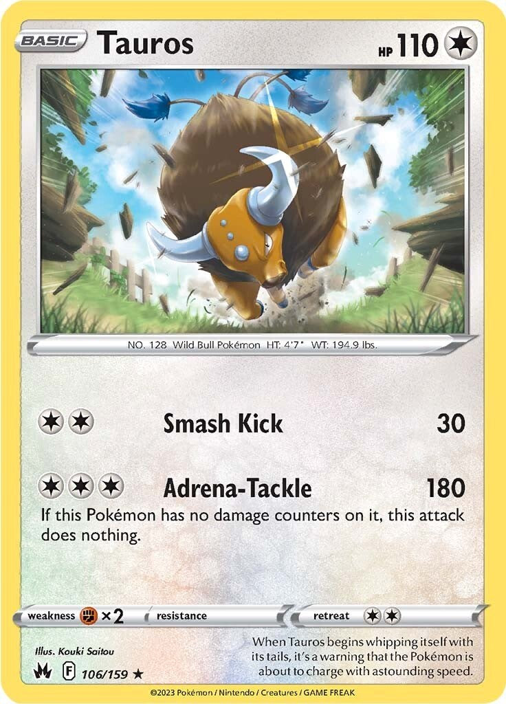 Tauros (106/159) [Sword & Shield: Crown Zenith] | Mega City Incorporated
