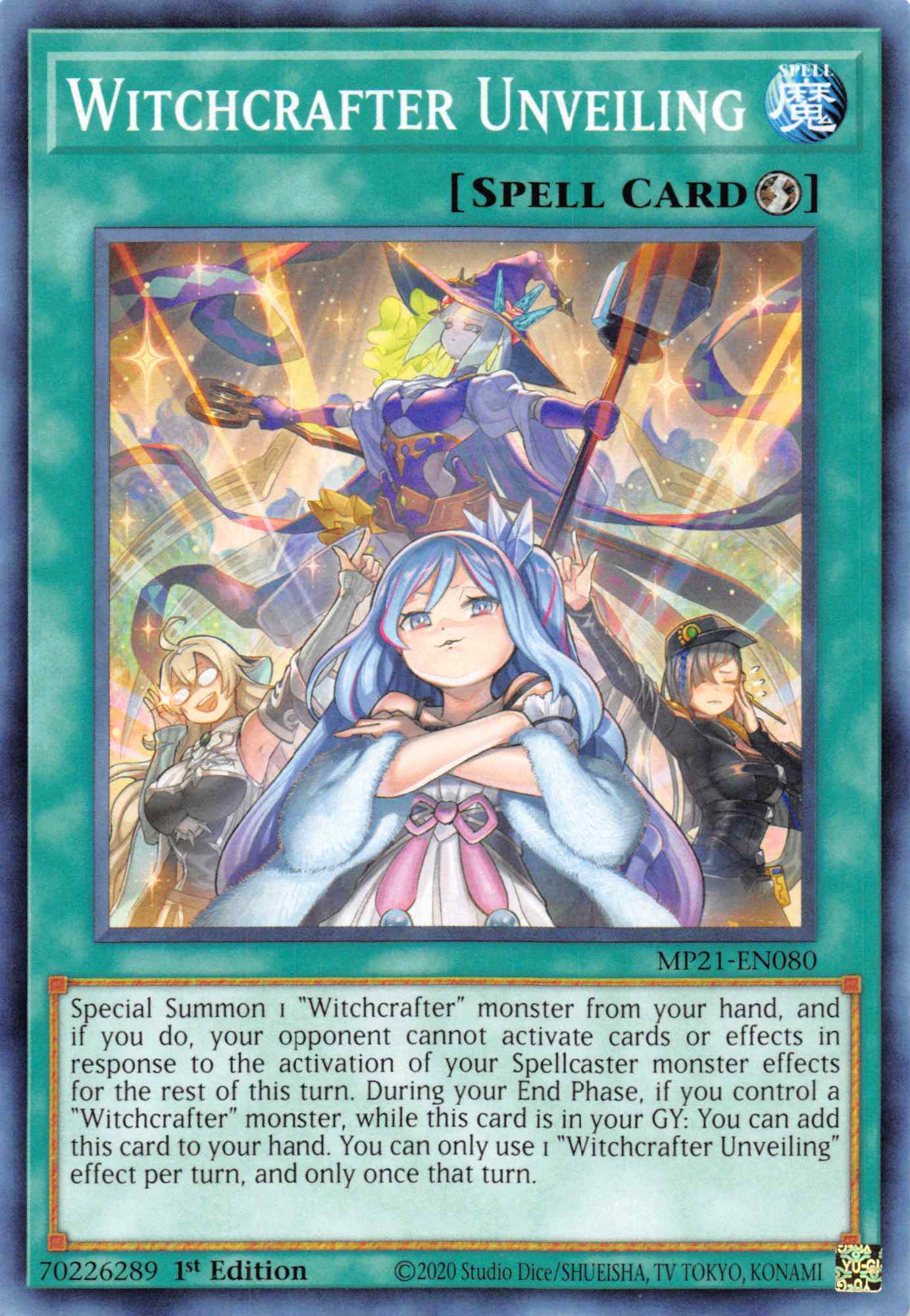 Witchcrafter Unveiling [MP21-EN080] Common | Mega City Incorporated