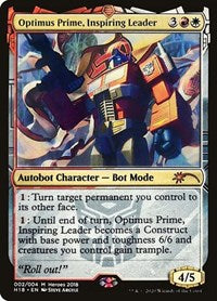 Optimus Prime, Inspiring Leader [Unique and Miscellaneous Promos] | Mega City Incorporated