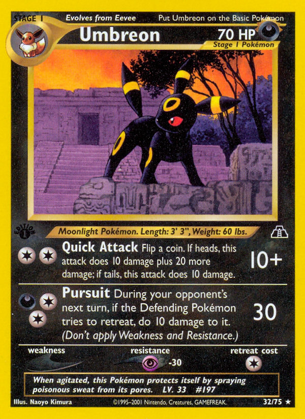 Umbreon (32/75) [Neo Discovery 1st Edition] | Mega City Incorporated