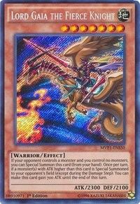 Lord Gaia the Fierce Knight [MVP1-ENS50] Secret Rare | Mega City Incorporated