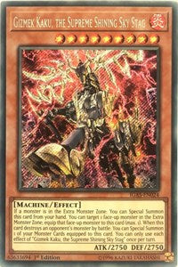 Gizmek Kaku, the Supreme Shining Sky Stag [IGAS-EN024] Secret Rare | Mega City Incorporated