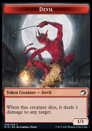 Devil Token [Innistrad: Midnight Hunt Tokens] | Mega City Incorporated