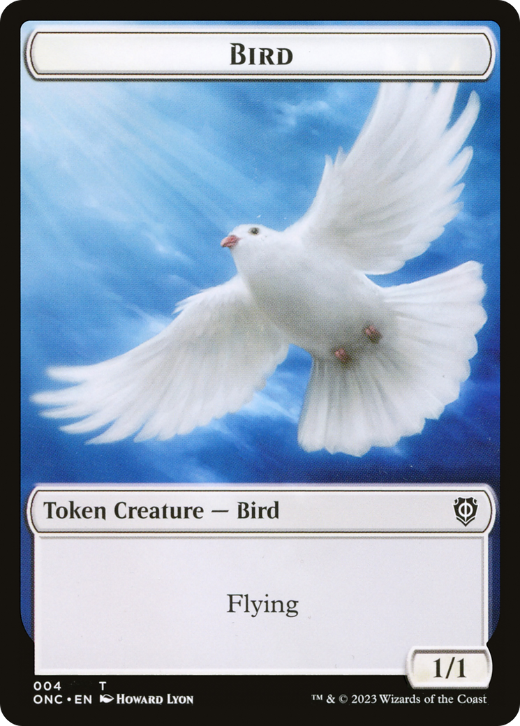 Bird // Cat Double-Sided Token [Phyrexia: All Will Be One Commander Tokens] | Mega City Incorporated