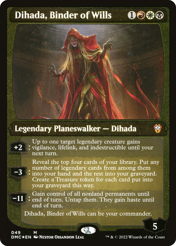 Dihada, Binder of Wills (Showcase Display Commander) [Dominaria United Commander] | Mega City Incorporated