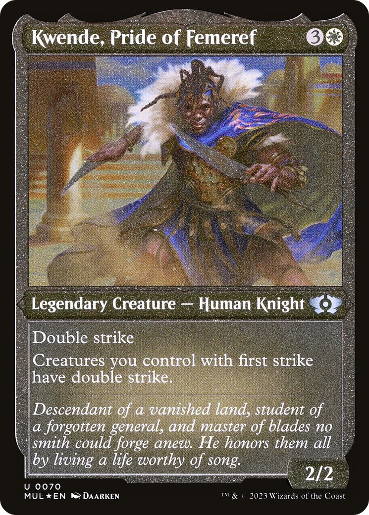 Kwende, Pride of Femeref (Foil Etched) [Multiverse Legends] | Mega City Incorporated